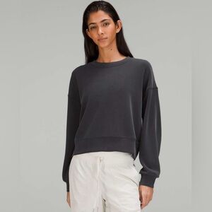 Lululemon Softstreme Perfectly Oversized Cropped Crew Sweatshirt Size M/L